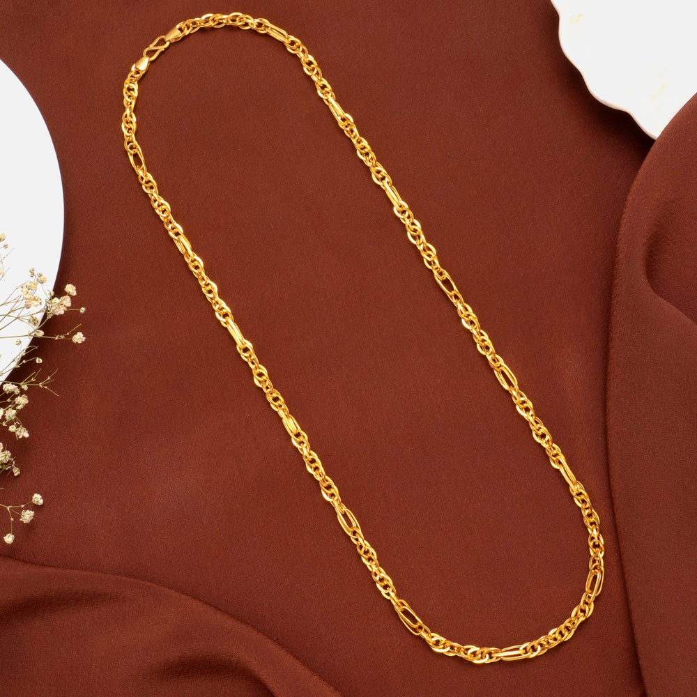 Heritage Indo Paper Link Pattern Gold Chain