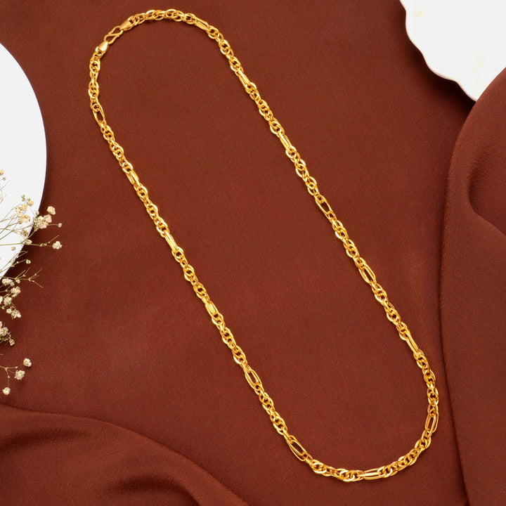 Heritage Indo Paper Link Pattern Gold Chain