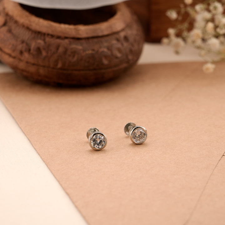 Royal Crystal Silver Stud