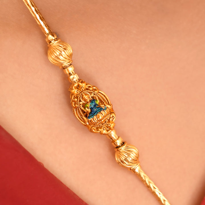 Nagas Lakshmi Devi Silver Mugappu Chain