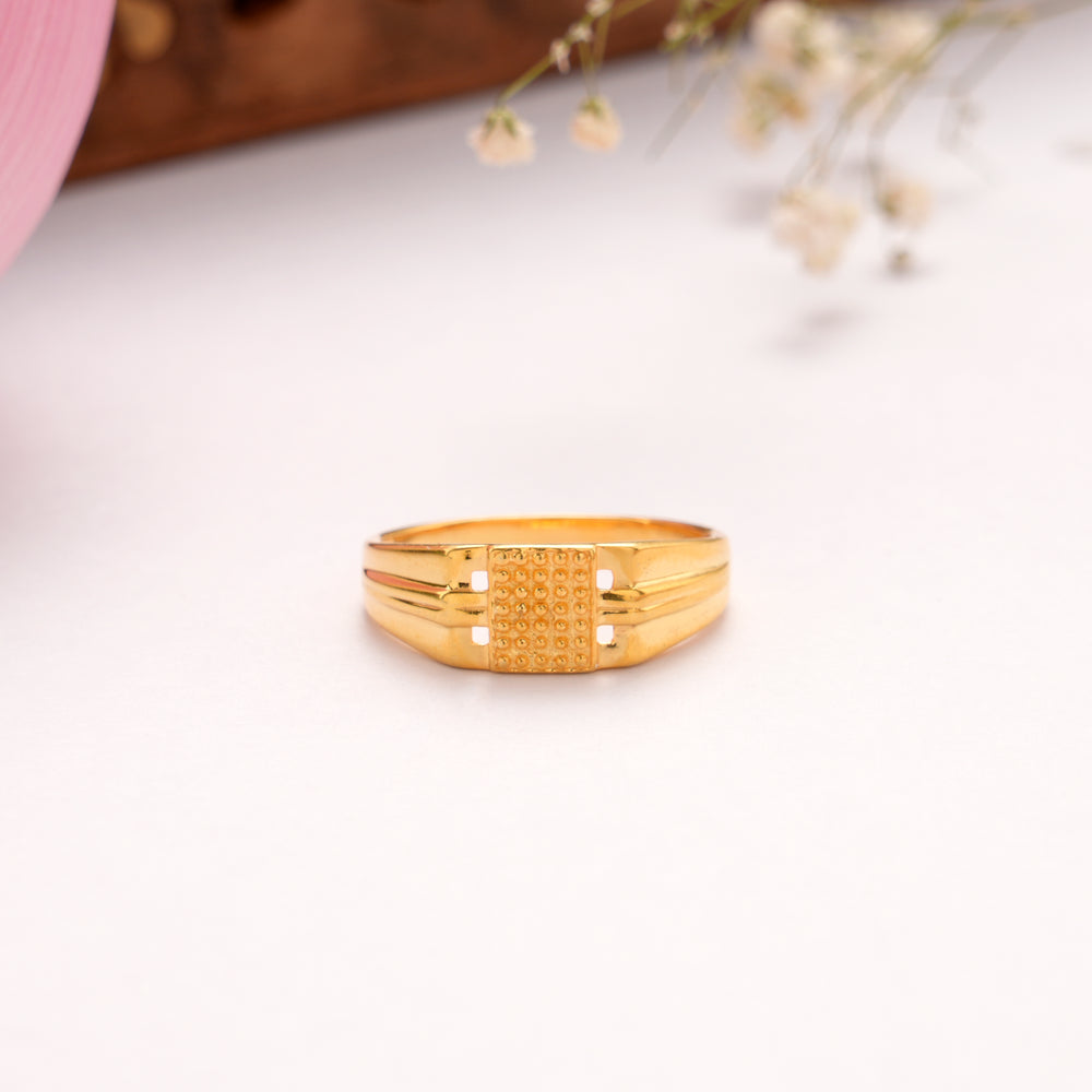 Classic Casting Silver Golden Ring