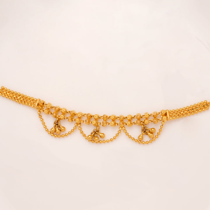 Traditional Gold Chain Drops Bracelet for Women
