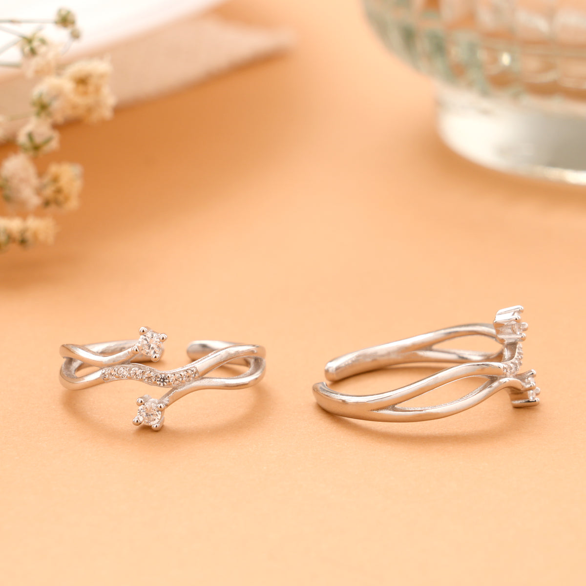 Silver Solaris Radiant Swirl Toe Ring