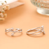 Silver Solaris Radiant Swirl Toe Ring
