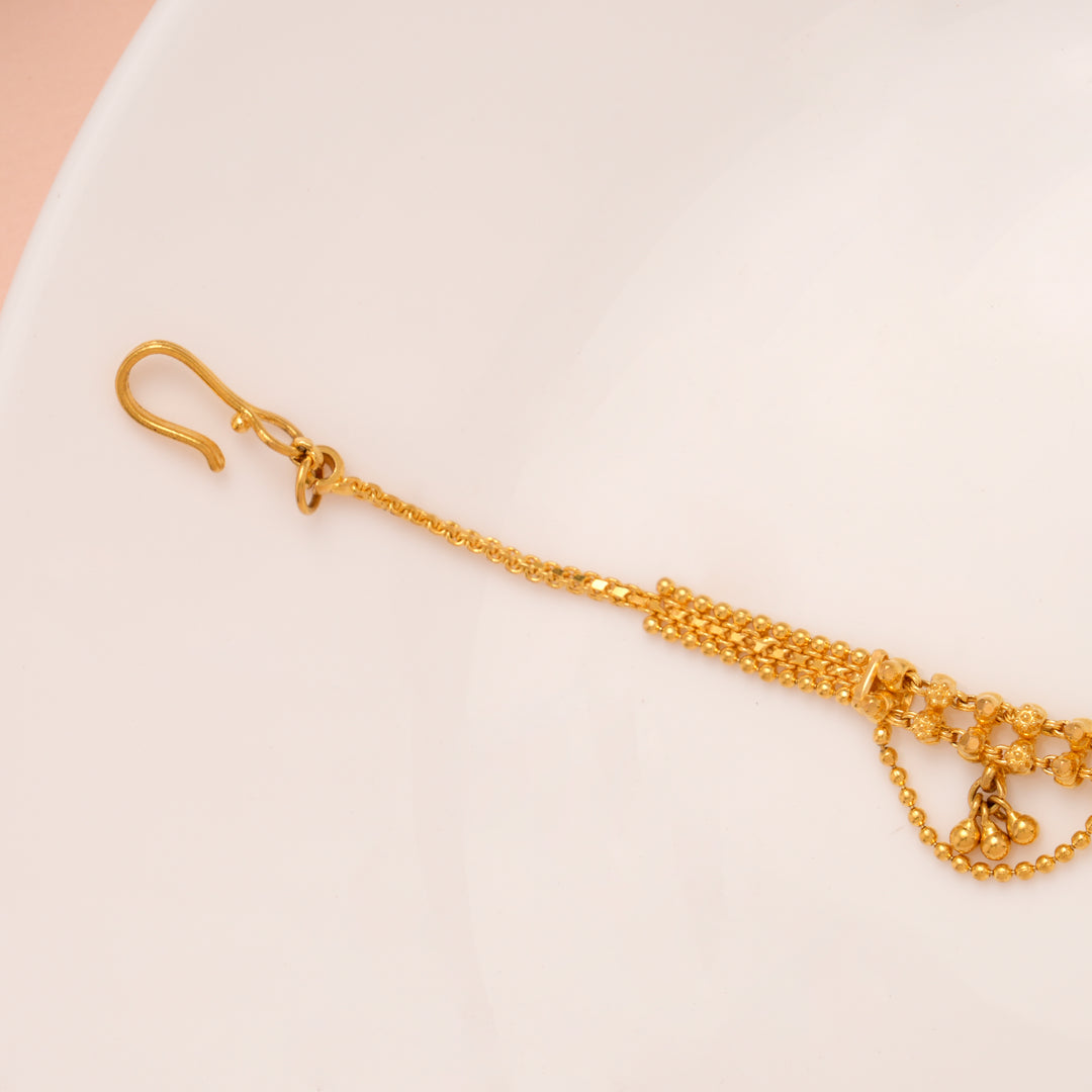 Traditional Gold Chain Drops Bracelet for Women