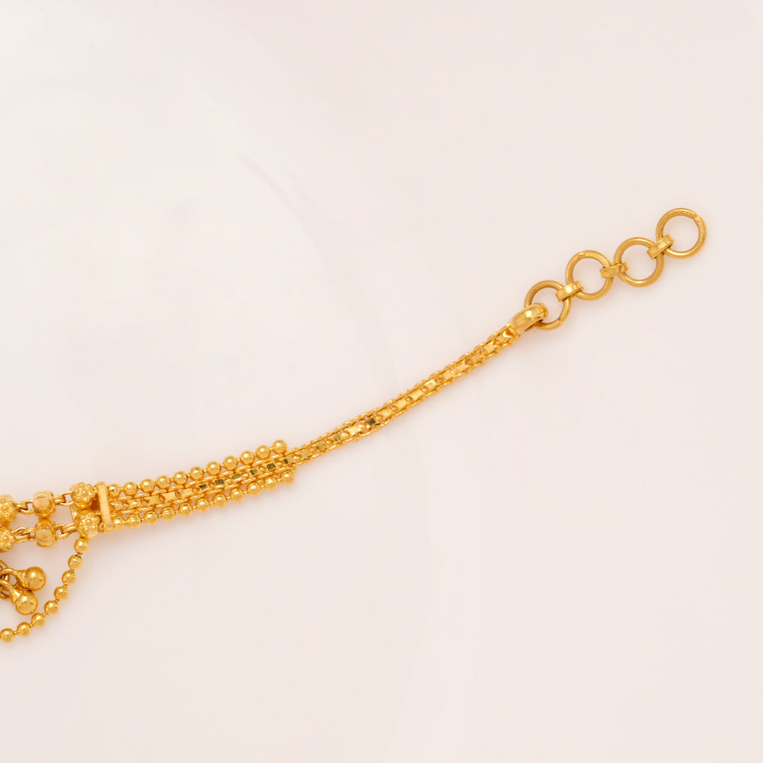Traditional Gold Chain Drops Bracelet for Women