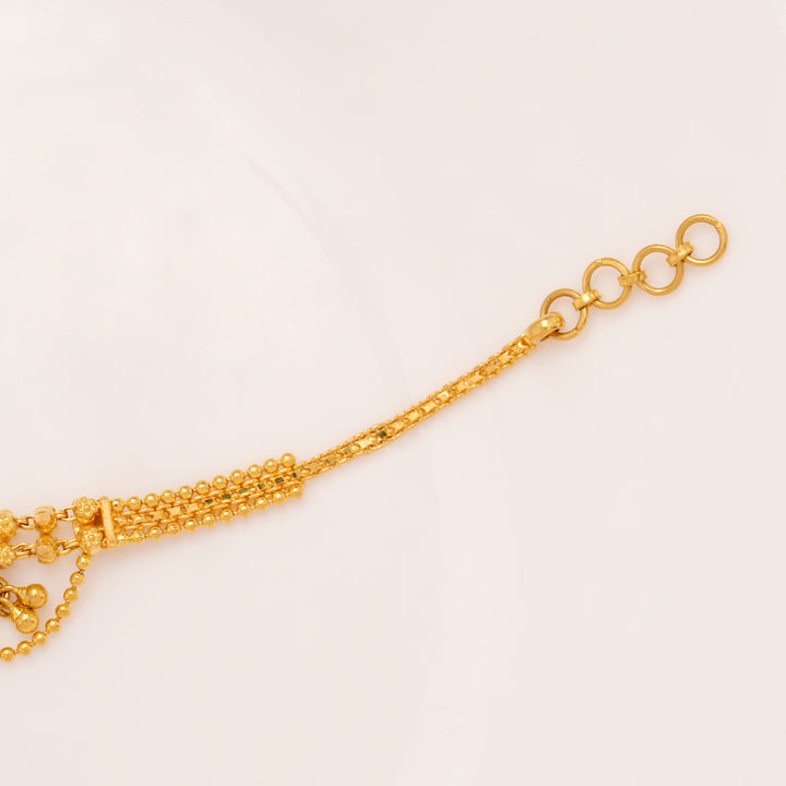 Traditional Gold Chain Drops Bracelet for Women