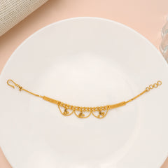 Traditional Gold Chain Drops Bracelet for Women