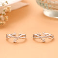 Silver Solaris Radiant Swirl Toe Ring