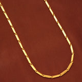 Classic Pipe Link Gold Chain for Men