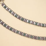 Antique Silver Parrot Drop Anklet