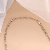 Radiant Triple Layer Silver Chain