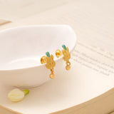 Tiny Charm Butterfly Design Golden Earring
