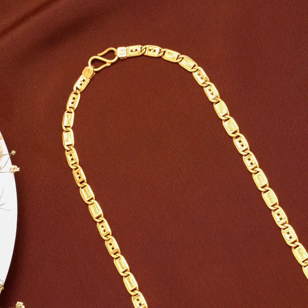 Elite Nawabi Design Solid Gold Chain