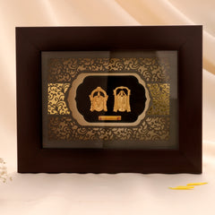 Traditional Balaji and Padmavati Fine Gold Frame