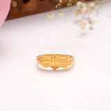 Minimal Casting Silver Golden Ring