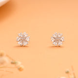 Multi Heart Stone Flower Design Silver Koppu
