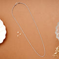 Traditional Twisted Rope Women’s Silver Chain