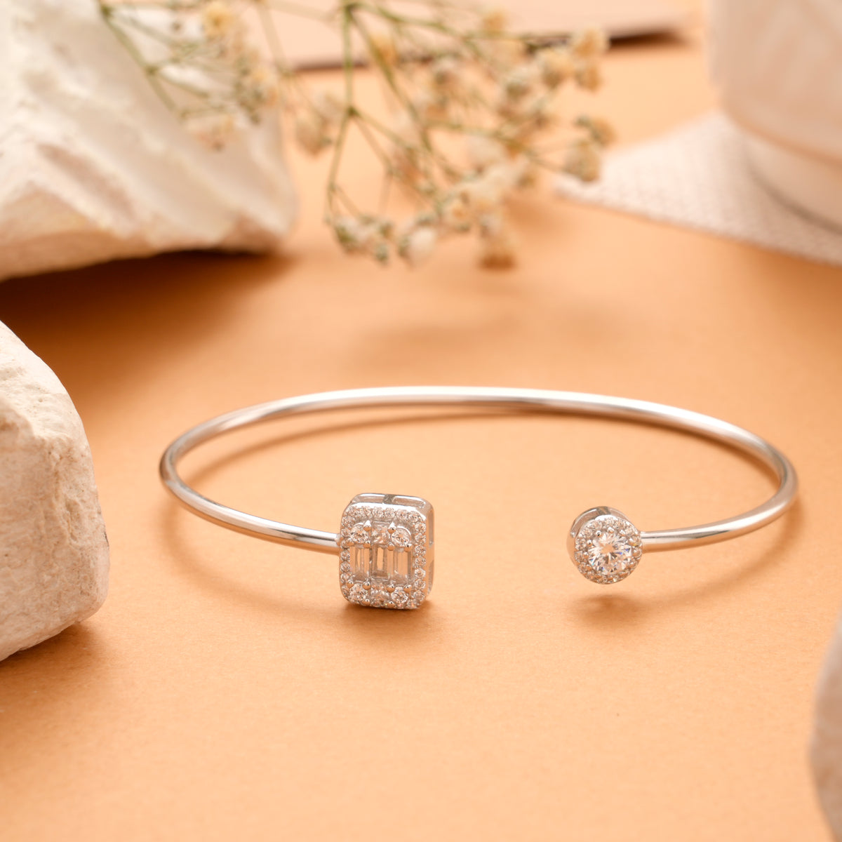 Dual Harmony Silver Bracelet