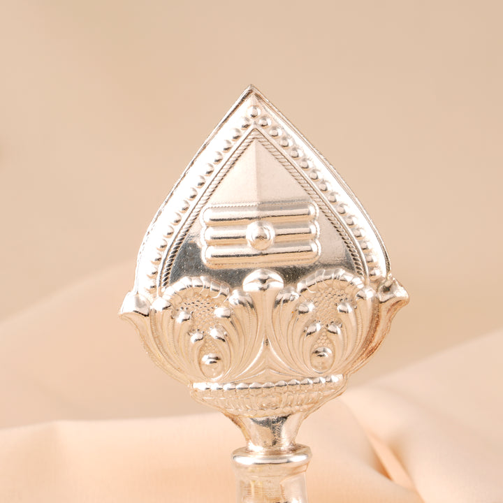 Minimalist Silver Murugan Vel Idol