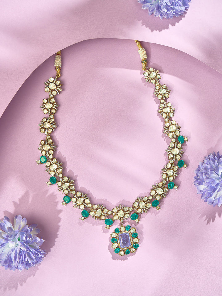 Emerald Pearl Long Necklace