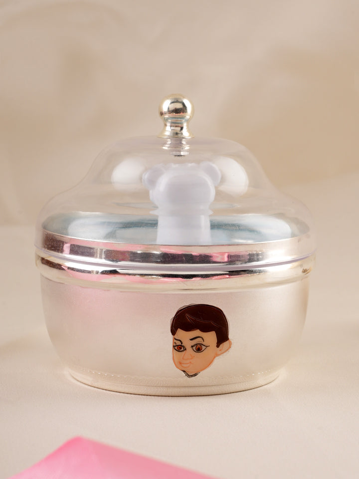 Elegant Powder Case with Soft Puff