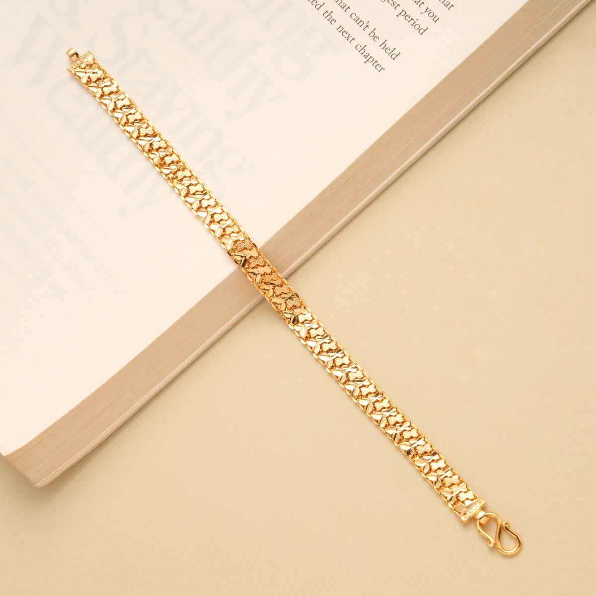 Regal Fancy Design Golden Bracelet for Men