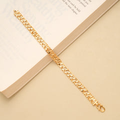 Regal Fancy Design Golden Bracelet for Men