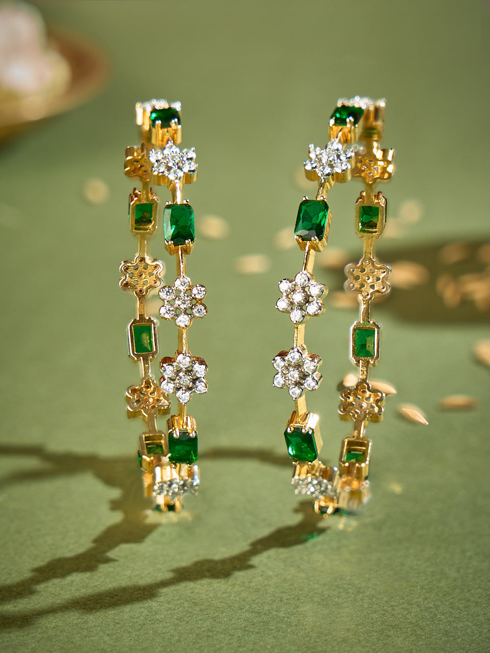 Emerald Antique Bangle