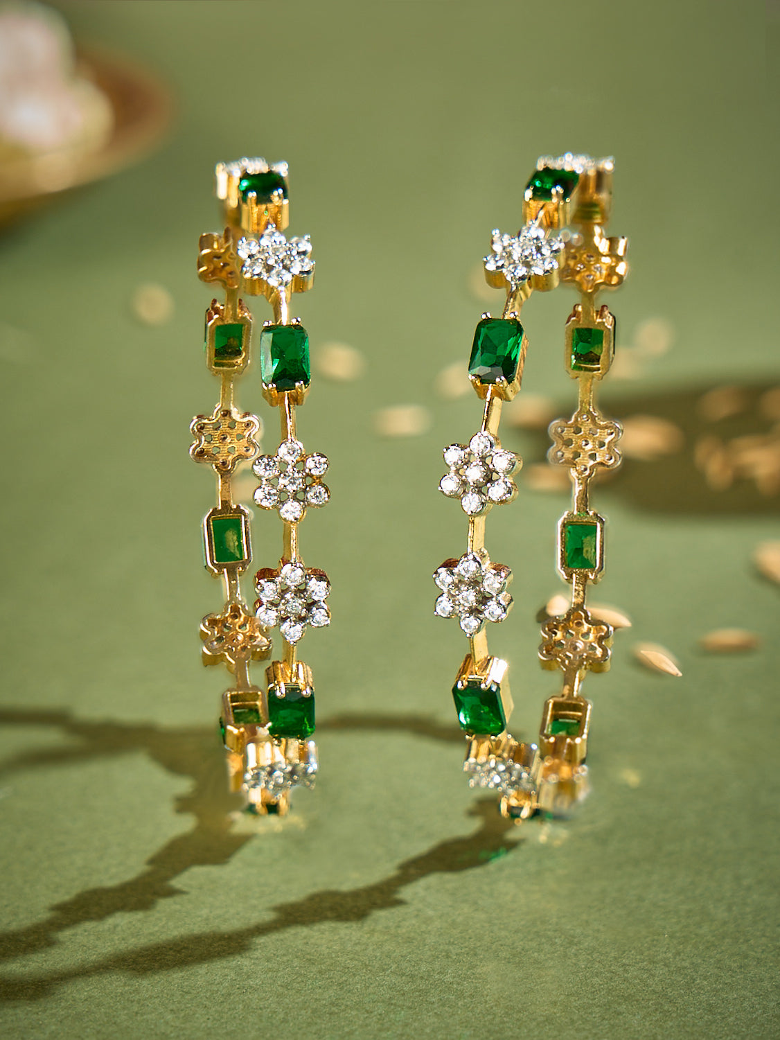 Emerald Antique Bangle