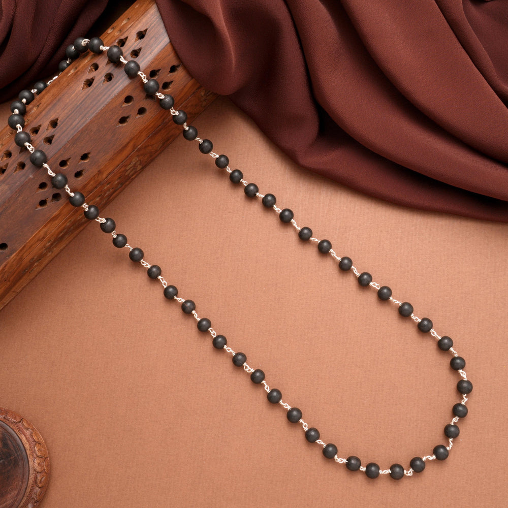 Karungali Protection Silver Chain