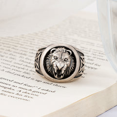 Royal Lion Sterling Silver Ring