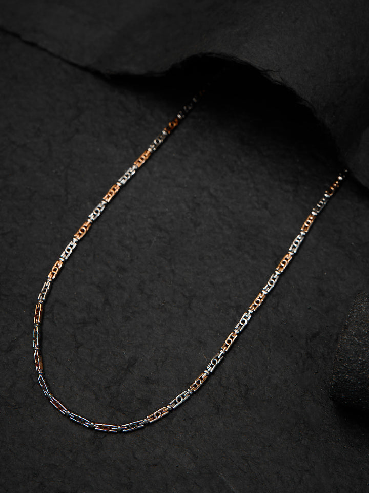 Rose Gold Sovereign Rope Men's Chain