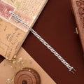 Modern Cuban Link Silver Bracelet
