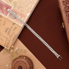 Modern Cuban Link Silver Bracelet