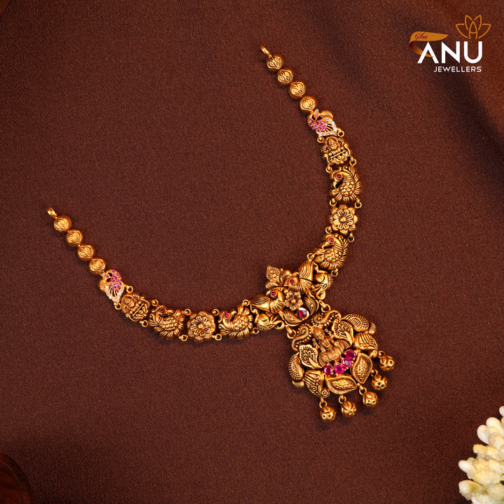 Antique Lakshmi Devi Gold Drops Necklace
