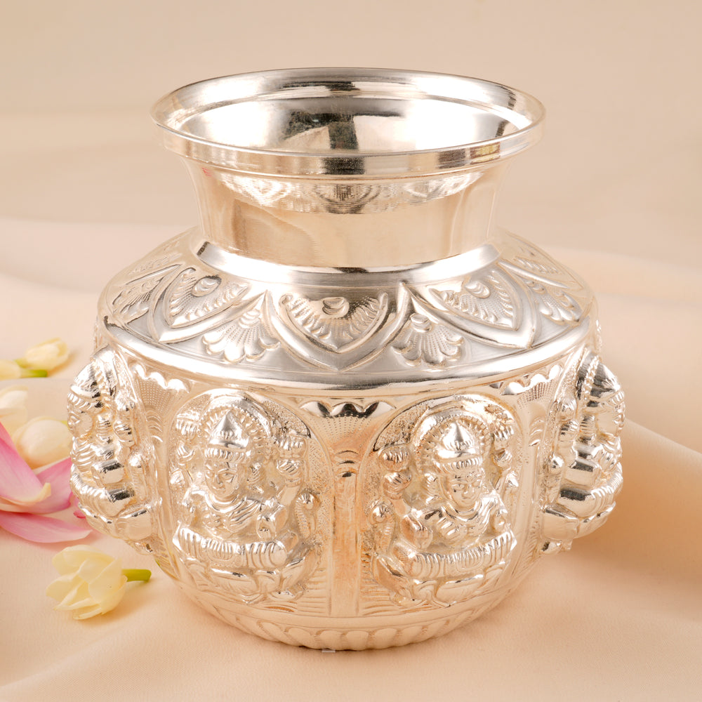 Devotional Lakshmi Silver Kalasam