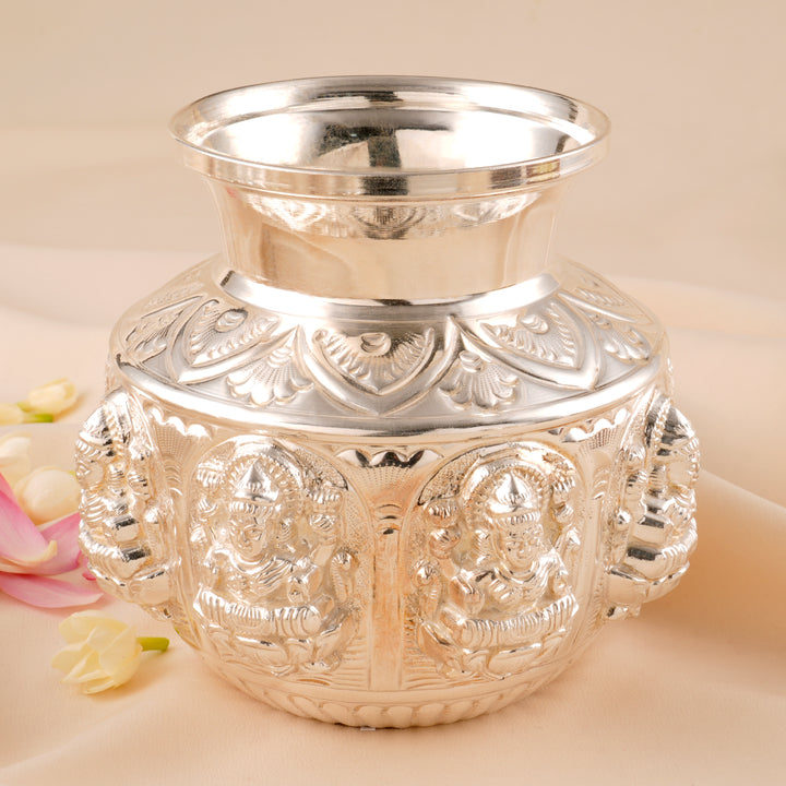Devotional Lakshmi Silver Kalasam