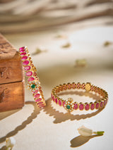 Rosette Ruby Touch Bangle