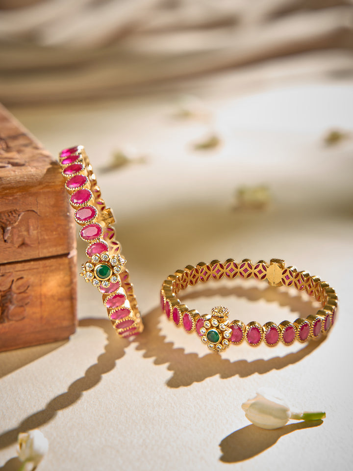 Rosette Ruby Touch Bangle