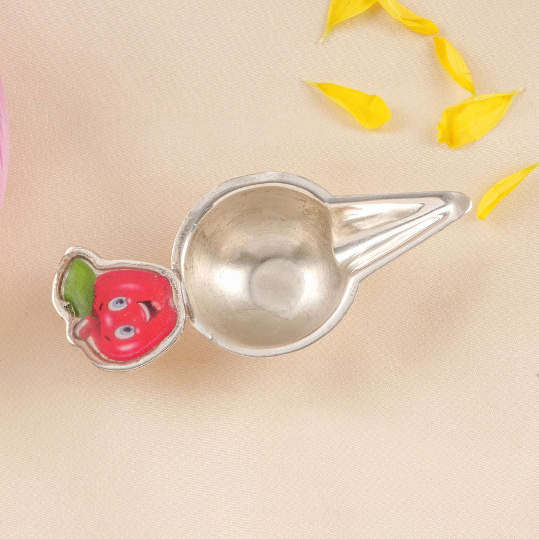 Silver New Born Baby Apple Feeder