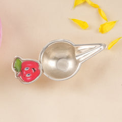 Silver New Born Baby Apple Feeder