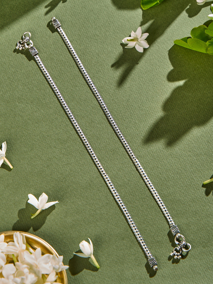 Crystal Cascade Antique Anklet
