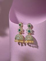 Swarovski Emerald Stone Earrings