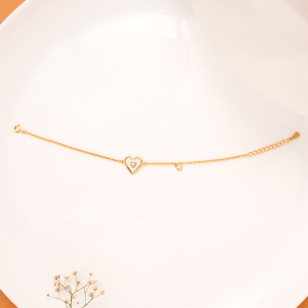 Little Princess Double Heart Bracelet