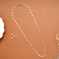 Arrow Link Pattern Silver Men’s Chain