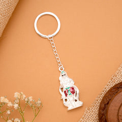 Tamil God Murugan Silver Key Chain