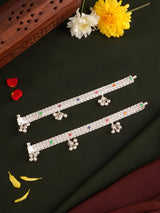 Silver Kushboo Rattle Anklet