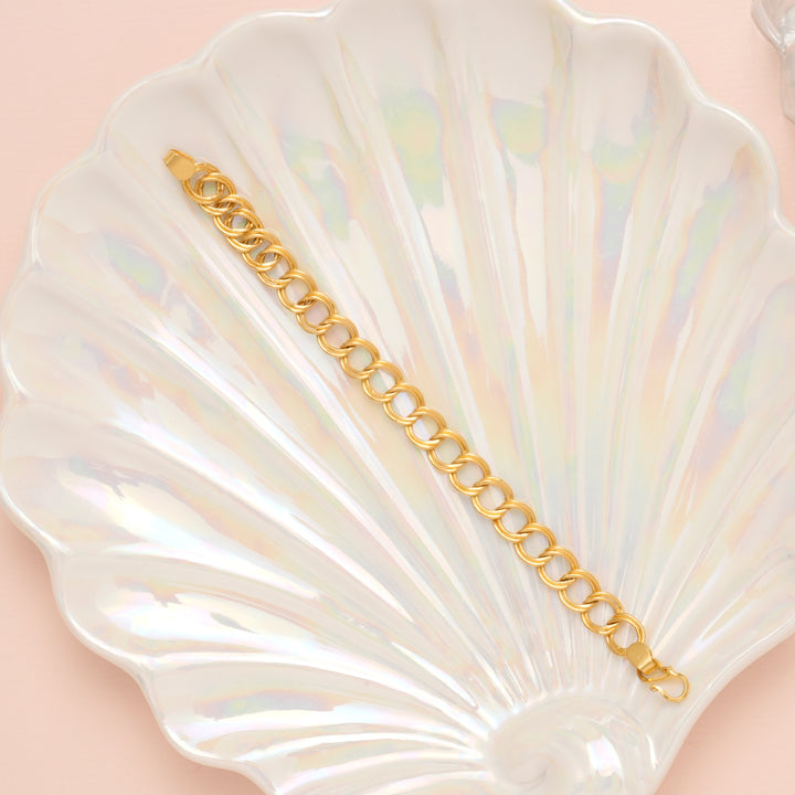 Lotus Link Gold Bracelet for Women