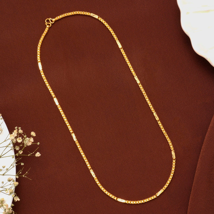 Elegant Gold Box Chain for Men